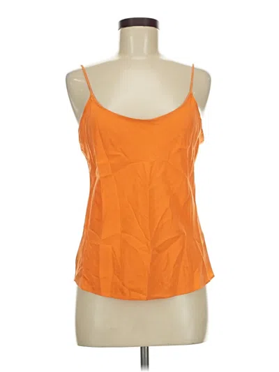 Pre-owned Ayr Sleeveless Top Orange Halter Neckline Tops