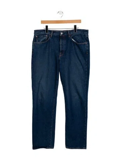 Pre-owned Ayr Straight-leg Jeans In Blue