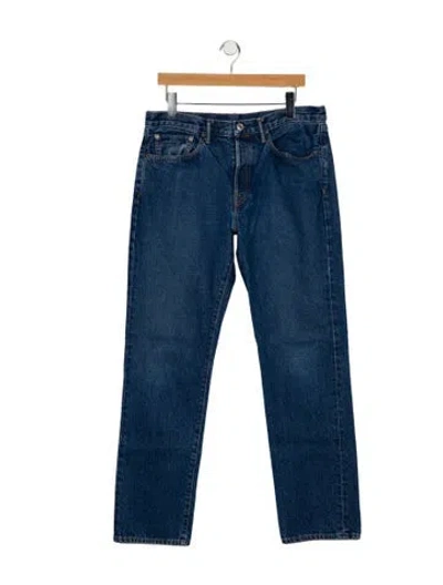 Pre-owned Ayr Straight-leg Jeans In Blue