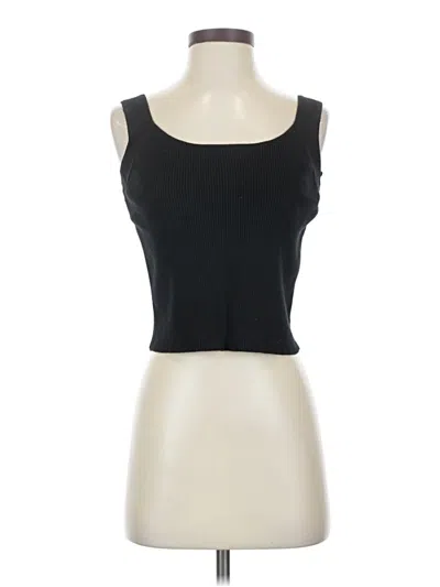 Pre-owned Ayr Tank Top Black Strapless Neckline Tops