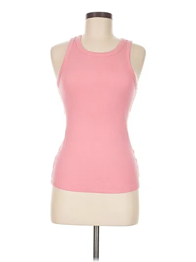 Pre-owned Ayr Tank Top Pink Halter Neckline Tops