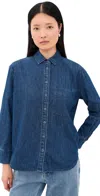 Ayr The Deep End Button Down Odeon In Brown