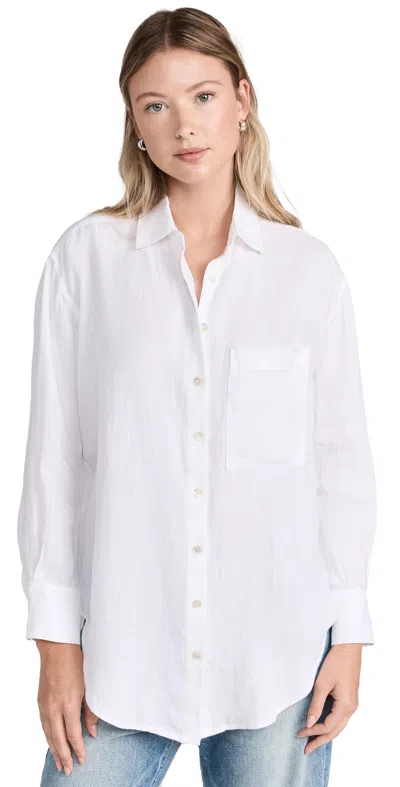 Ayr The Deeper End Shirt In Linen White