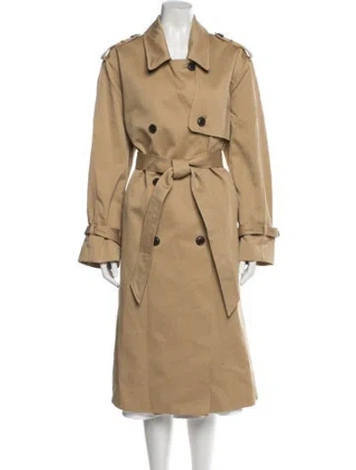 Pre-owned Ayr Trench Coat In Neutral