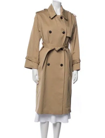 Pre-owned Ayr Trench Coat In Neutral