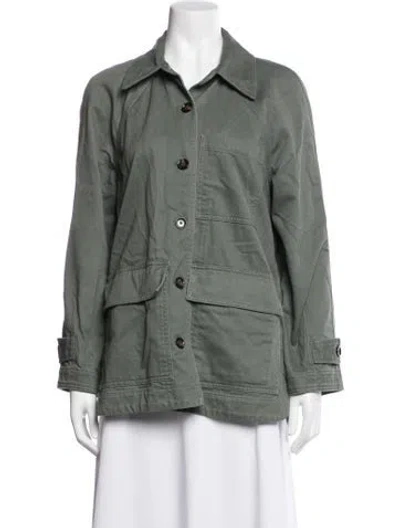 Pre-owned Ayr Utility Jacket In Green