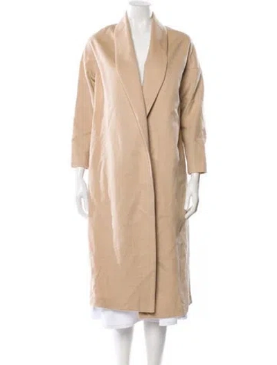 Pre-owned Ayr Virgin Wool Coat In Neutral