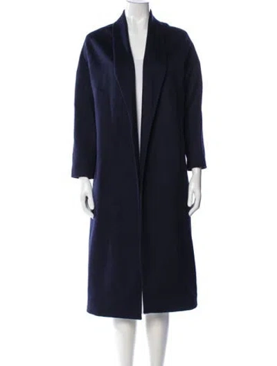 Pre-owned Ayr Virgin Wool Performance Coat In Blue