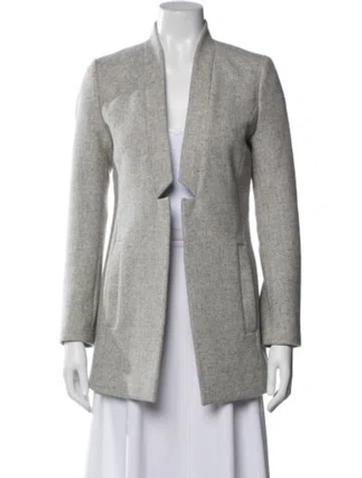 Pre-owned Ayr Wool Blazer In Gray
