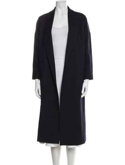 Pre-owned Ayr Wool Coat In Blue