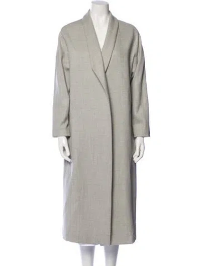 Pre-owned Ayr Wool Coat In Gray
