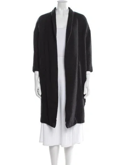 Pre-owned Ayr Wool Coat In Gray