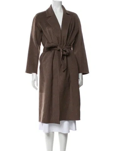Pre-owned Ayr Wool Trench Coat In Neutral