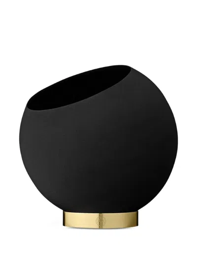 Aytm Globe Oblique-cut Flowerpot In Black
