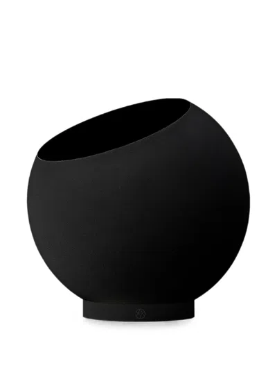 Aytm Globe Oblique-cut Flowerpot In Black