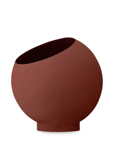Aytm Globe Oblique-cut Flowerpot In Brown
