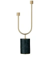 Aytm Grasil Candle Holder In Forest & Gold