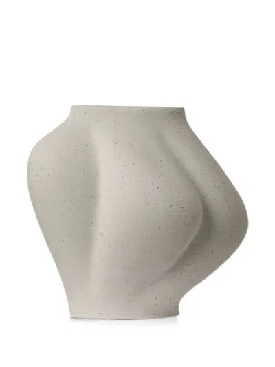 Aytm Saltare Asymmetrical Vase In Neutral