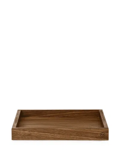 Aytm Unity Wooden Tray In Brown