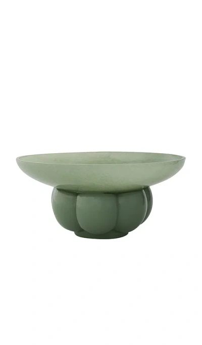 Aytm Uva Glass Bowl In Green