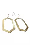 Ayumi Angel Lulu Drop Earrings In Brass