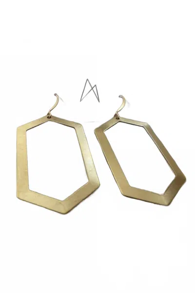 Ayumi Angel Lulu Drop Earrings In Brass In Multi