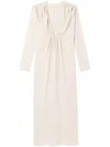 Az Factory Aphrodite Gathered Midi Dress In Neutrals