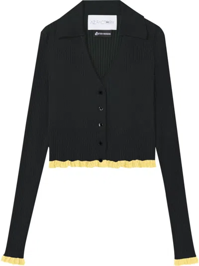 Az Factory Black Cropped Top