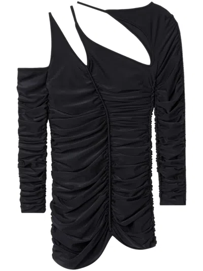 Az Factory Black Cut-out Long Sleeve Top
