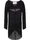 Az Factory X Ester Manas Ruched-detailed Top In Black
