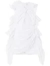Az Factory Calla Lily Draped Minidress In White