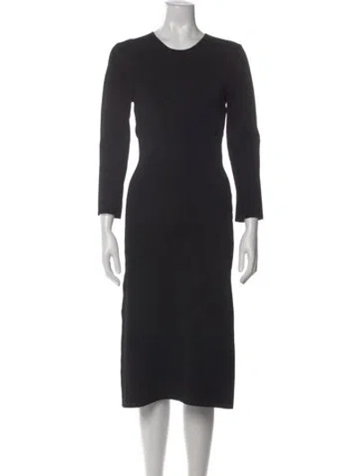 Pre-owned Az Factory Crew Neck Knee-length Dress In Black