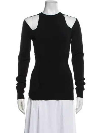 Pre-owned Az Factory Crew Neck Long Sleeve Top In Black