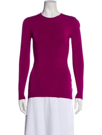 Pre-owned Az Factory Crew Neck Long Sleeve Top In Purple