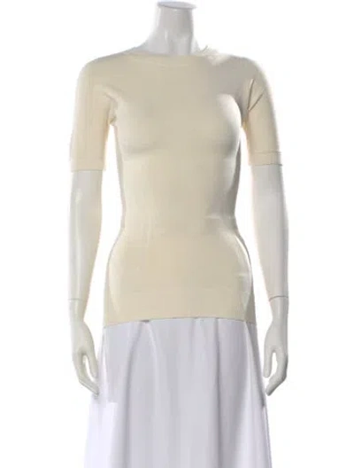 Pre-owned Az Factory Crew Neck Short Sleeve Top In Neutral