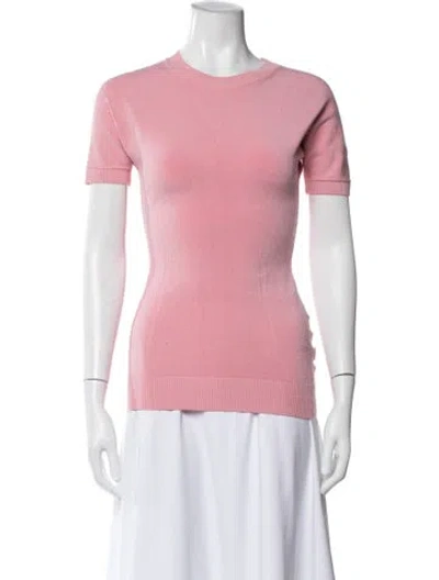 Pre-owned Az Factory Crew Neck Short Sleeve T-shirt In Pink