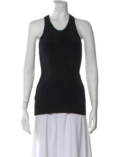 Pre-owned Az Factory Crew Neck Sleeveless Top In Black