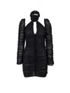 Az Factory X Ester Manas Rose Knot Ruched Mini Dress In Black