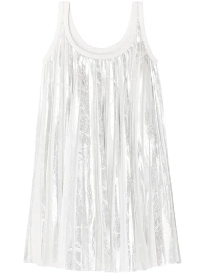 Az Factory Josephine Pleated Midi Dress In White