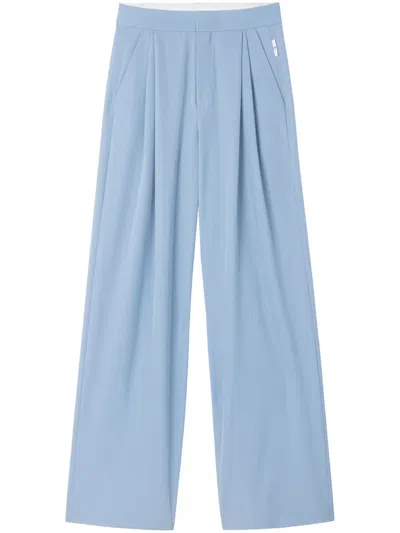 Az Factory Manon Pleat-detail Palazzo Pants In Blue