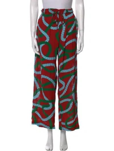 Pre-owned Az Factory Printed Wide Leg Pants In Multi