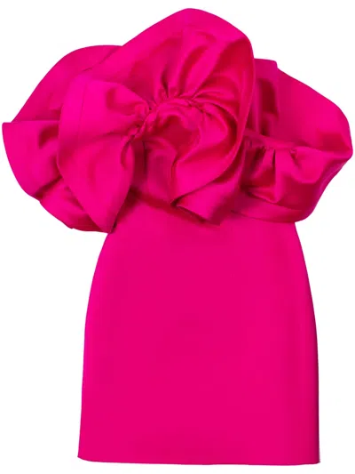 Az Factory Ruffle-detail Off-shoulder Dress In Pink