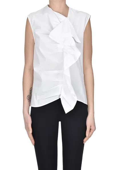 Az Factory Sleeveless Shirt In White