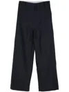 Az Factory Wide-leg Wool Trousers In Blue