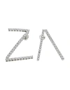 Az Factory Woman Earrings Silver Size - Metal In Silver