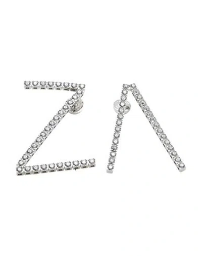 Az Factory Woman Earrings Silver Size - Metal