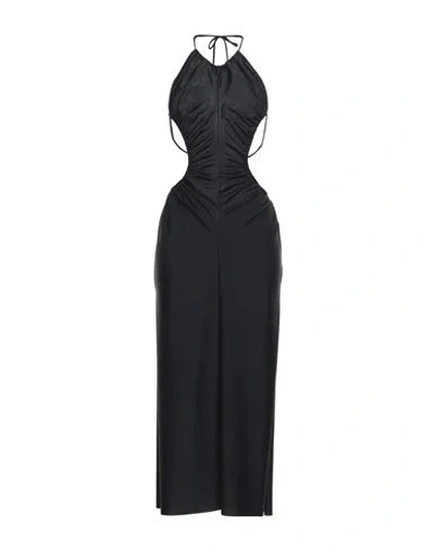 Az Factory Woman Midi Dress Black Size 8 Polyamide, Elastane