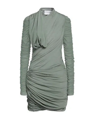 Az Factory Woman Midi Dress Military Green Size 8 Polyester, Elastane