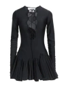 Az Factory Woman Mini Dress Black Size 6 Polyamide, Elastane In Black