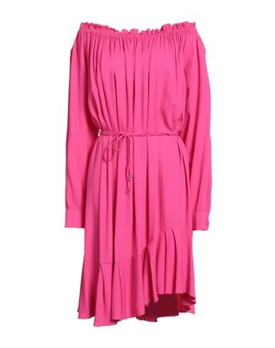 Az Factory Woman Mini Dress Fuchsia Size 4 Viscose, Elastane In Pink